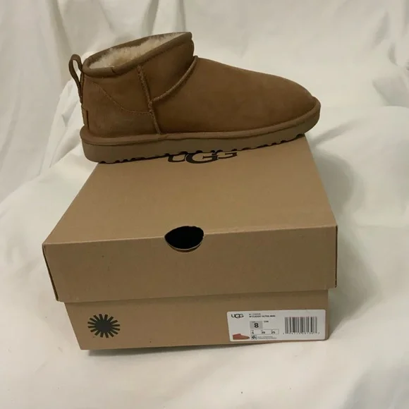 **UGG Classic Ultra Mini Boots**
PRE-USE…Color: Wheat - Picture 3 of 8